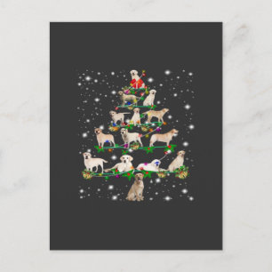 Cartão Postal Camiseta Clássica de Natal Árvore de Natal Engraça