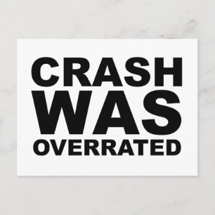 Cartão Postal Camiseta CRASH FOI SUPERESTIMADO, chapéu, mousepad