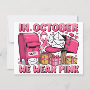 Cartão Postal Camiseta do Arco de Cancer de peito 2025 Cancer
