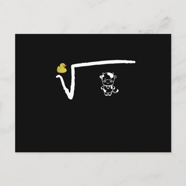 Cartão Postal Camiseta Duck Root N-TE (Frente)