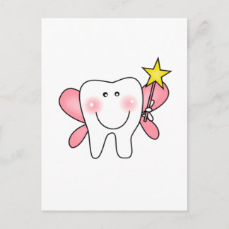 Cartão Postal Camiseta e presentes da fada de dente