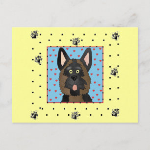 Cartão Postal Camiseta e presentes do cão de german shepherd