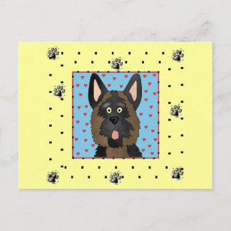 Cartão Postal Camiseta e presentes do cão de german shepherd