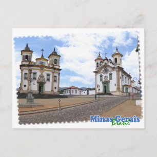Cartão Postal Camiseta Minas Gerais Brasil