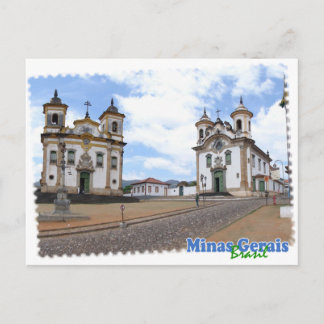 Cartão Postal Camiseta Minas Gerais Brasil