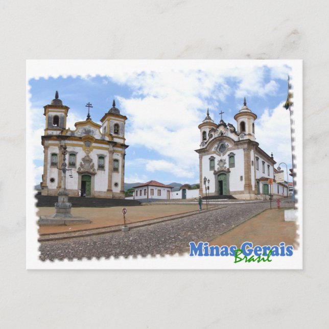 Cartão Postal Camiseta Minas Gerais Brasil (Frente)