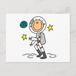 Cartão Postal Camisetas Básicas de Astronauta e Presentes