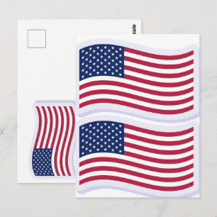 Cartão Postal Camisetas da Bandeira Americana – Camisetas Gráfic