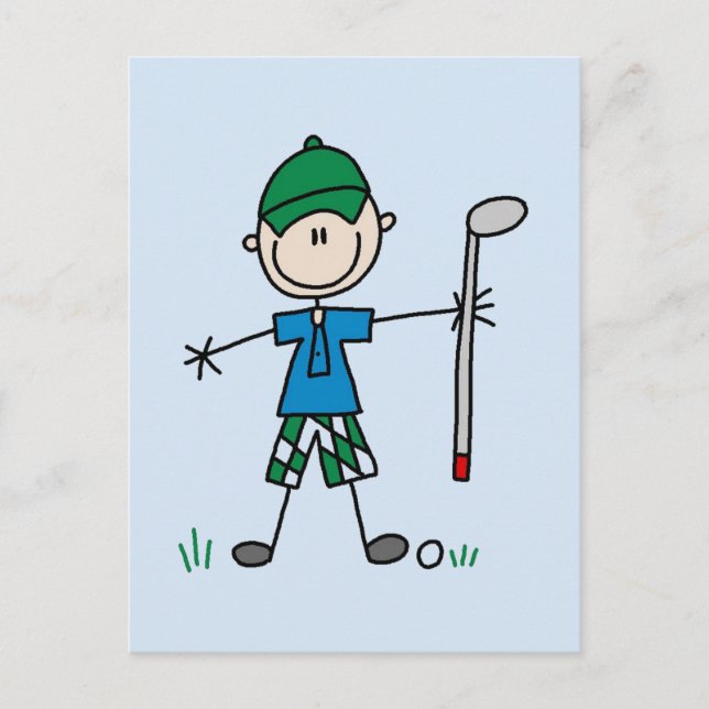 Cartão Postal Camisetas de Golfe e Presentes (Frente)