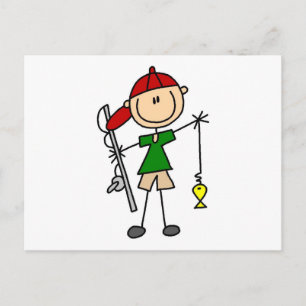 Cartão Postal Camisetas de pesca e presentes