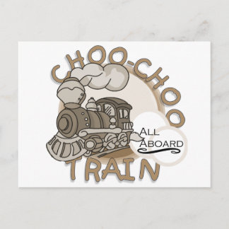 Cartão Postal Camisetas do comboio Choo-Choo e GIfts