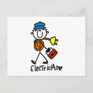 Cartão Postal Camisetas e Presentes Básicos de Eletricista