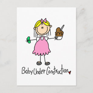 Cartão Postal Camisetas e Presentes Bebê em Construção