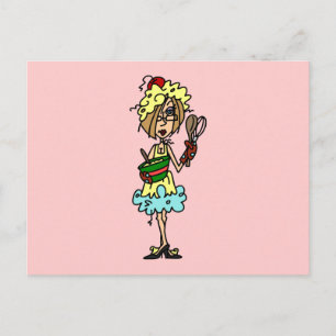 Cartão Postal Camisetas e Presentes da Cozinheira Desorganizada