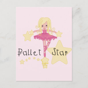 Cartão Postal Camisetas e Presentes da Estrela do Ballet