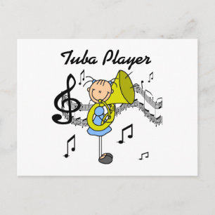 Cartão Postal Camisetas e Presentes da Garota Figura de Pau Toca