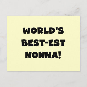 Cartão Postal Camisetas e Presentes da Melhor Nonna com Texto Pr