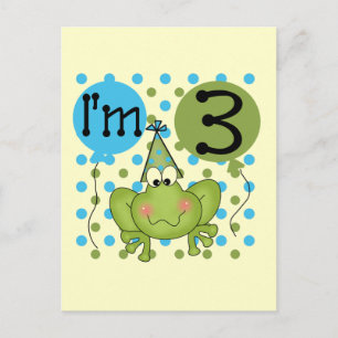 Cartão Postal Camisetas e presentes de aniversário de 3 anos Sap