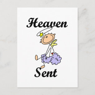 Cartão Postal Camisetas e Presentes de Anjo Enviados pelo Céu