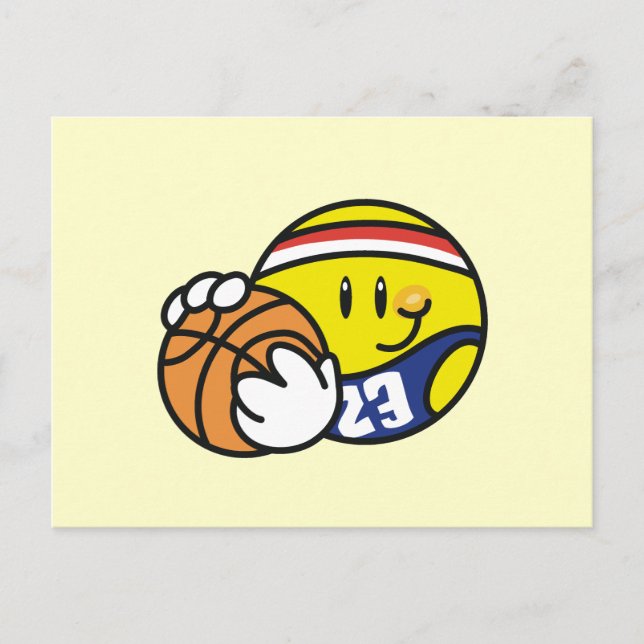 Cartão Postal Camisetas e presentes de basquete (Frente)