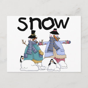 Cartão Postal Camisetas e presentes de cavalheiros de neve