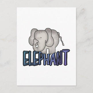 Cartão Postal Camisetas e Presentes de Elefante