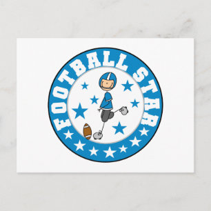 Cartão Postal Camisetas e Presentes de Futebol Estrela
