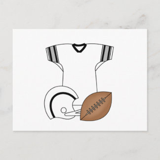 Cartão Postal Camisetas e presentes de futebol Jersey e capacete
