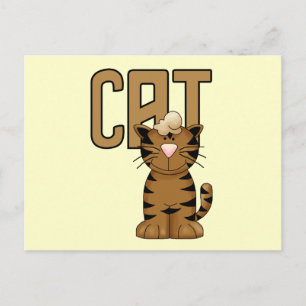 Cartão Postal Camisetas e presentes de gato