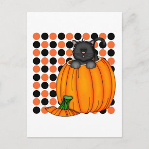 Cartão Postal Camisetas e Presentes de Gato de Halloween