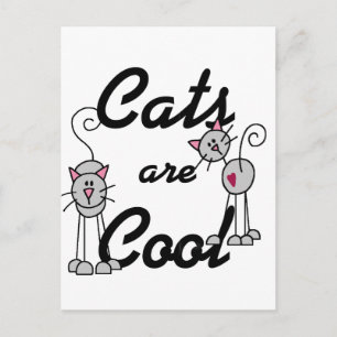 Cartão Postal Camisetas e Presentes de Gatos São Legais