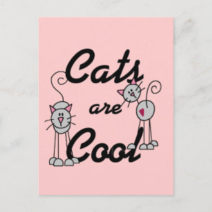 Cartão Postal Camisetas e Presentes de Gatos São Legais