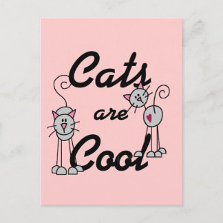 Cartão Postal Camisetas e Presentes de Gatos São Legais