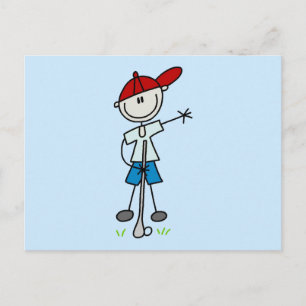 Cartão Postal Camisetas e Presentes de Golfe para Meninos