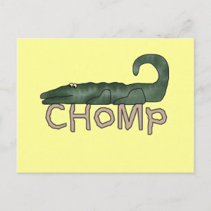 Cartão Postal Camisetas e presentes de jacaré de Chomp