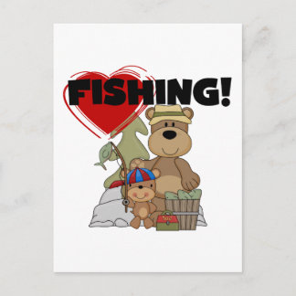 Cartão Postal CAMISETAS e presentes de pesca do CORAÇÃO