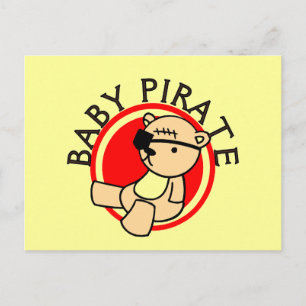 Cartão Postal Camisetas e Presentes de Pirata Bebê