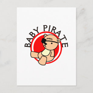 Cartão Postal Camisetas e Presentes de Pirata Bebê