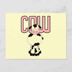 Cartão Postal Camisetas e presentes de vaca