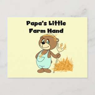 Cartão Postal Camisetas e Presentes do Ajuda do Papai na Fazenda