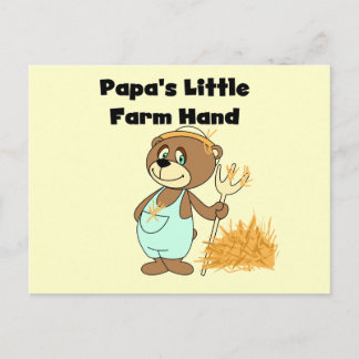 Cartão Postal Camisetas e Presentes do Ajuda do Papai na Fazenda