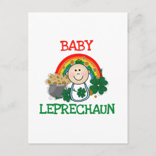 Cartão Postal Camisetas e presentes do Baby Leprechaun