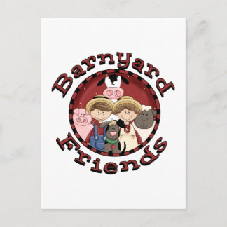 Cartão Postal Camisetas e presentes do Barnyard