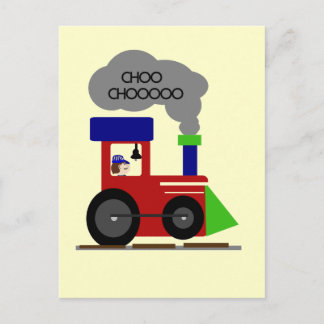 Cartão Postal Camisetas e presentes do comboio Choo Choo