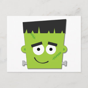 Cartão Postal Camisetas e Presentes do Frankenstein de Halloween