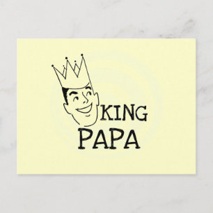 Cartão Postal Camisetas e Presentes do Rei Papai