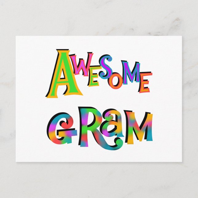 Cartão Postal Camisetas e presentes incríveis (Frente)