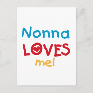 Cartão Postal Camisetas e Presentes Nonna Me Ama