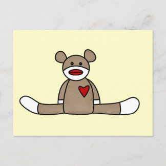 Cartão Postal Camisetas e presentes originais do macaco-meia