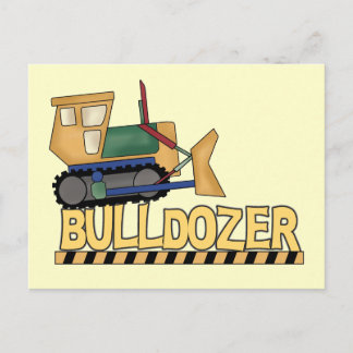 Cartão Postal Camisetas e presentes para Bulldozer